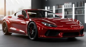 ワックス洗車でツヤを出した車