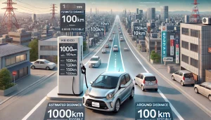 DALL·E 2025 04 30 20.39.25 A realistic infographic style image in 16 9 format showing how far a car can drive with 1000 yen worth of gasoline in Japan. The image includes a fuel DALL·E 2025 04 30 20.39.25 A realistic infographic style image in 16 9 format showing how far a car can drive with 1000 yen worth of gasoline in Japan. The image includes a fuel