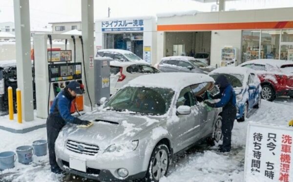 冬・悪天候で洗車できないケース