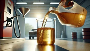 DALL·E 2025 05 01 20.28.42 A realistic 16 9 image showing gasoline being poured into a transparent container. The gasoline appears as a light amber or pale yellow liquid, slight DALL·E 2025 05 01 20.28.42 A realistic 16 9 image showing gasoline being poured into a transparent container. The gasoline appears as a light amber or pale yellow liquid, slight