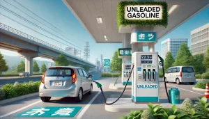 DALL·E 2025 05 02 20.15.56 A realistic 16 9 image illustrating the concept of unleaded gasoline (無鉛ガソリン) in Japan. A clean and modern Japanese gas station with a fuel pump clear DALL·E 2025 05 02 20.15.56 A realistic 16 9 image illustrating the concept of unleaded gasoline (無鉛ガソリン) in Japan. A clean and modern Japanese gas station with a fuel pump clear