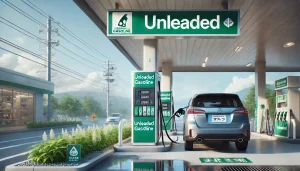 DALL·E 2025 05 02 20.15.57 A realistic 16 9 image illustrating the concept of unleaded gasoline (無鉛ガソリン) in Japan. A clean and modern Japanese gas station with a fuel pump clear DALL·E 2025 05 02 20.15.57 A realistic 16 9 image illustrating the concept of unleaded gasoline (無鉛ガソリン) in Japan. A clean and modern Japanese gas station with a fuel pump clear