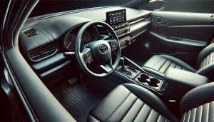 DALL·E 2025 05 11 13.34.53 A realistic close up interior view of a Toyota Corolla Cross, focusing on the dashboard, center console, and door panels. The materials appear to be l DALL·E 2025 05 11 13.34.53 A realistic close up interior view of a Toyota Corolla Cross, focusing on the dashboard, center console, and door panels. The materials appear to be l