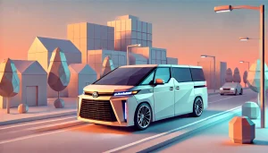 DALL·E 2025 05 28 20.21.16 A low polygon 3D render of a futuristic minivan inspired by the Toyota Voxy, in a 16 9 aspect ratio. The vehicle is parked on a stylized city street w DALL·E 2025 05 28 20.21.16 A low polygon 3D render of a futuristic minivan inspired by the Toyota Voxy, in a 16 9 aspect ratio. The vehicle is parked on a stylized city street w