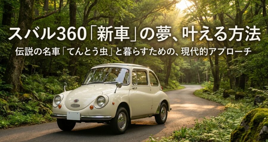 スバル360の新車購入の夢を叶えるためのガイド表紙