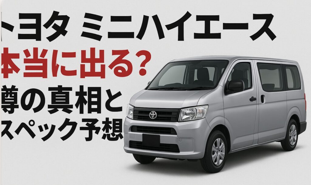 トヨタ ミニハイエースは本当に出る？噂の真相とスペック予想