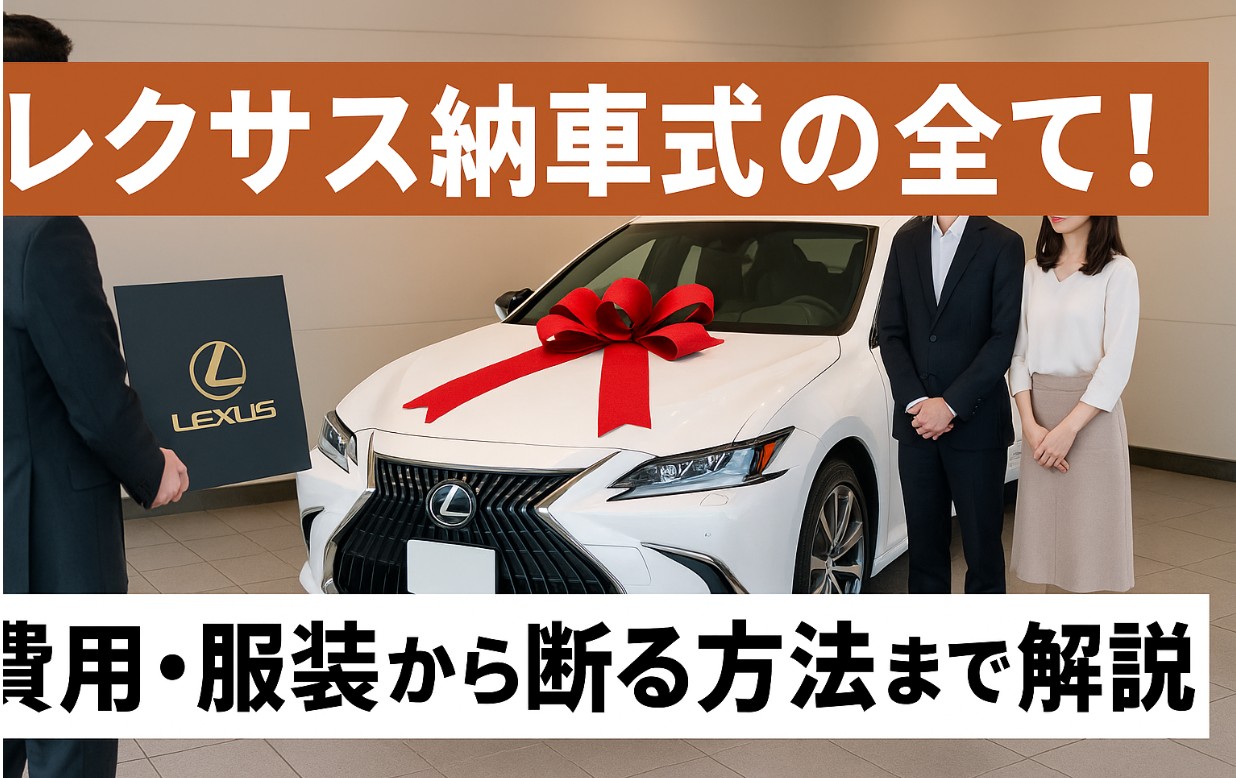 レクサス納車式の全て！費用・服装から断る方法まで解説