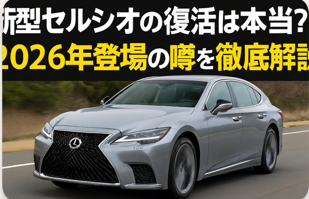 新型セルシオの復活は本当？2026年登場の噂を徹底解説
