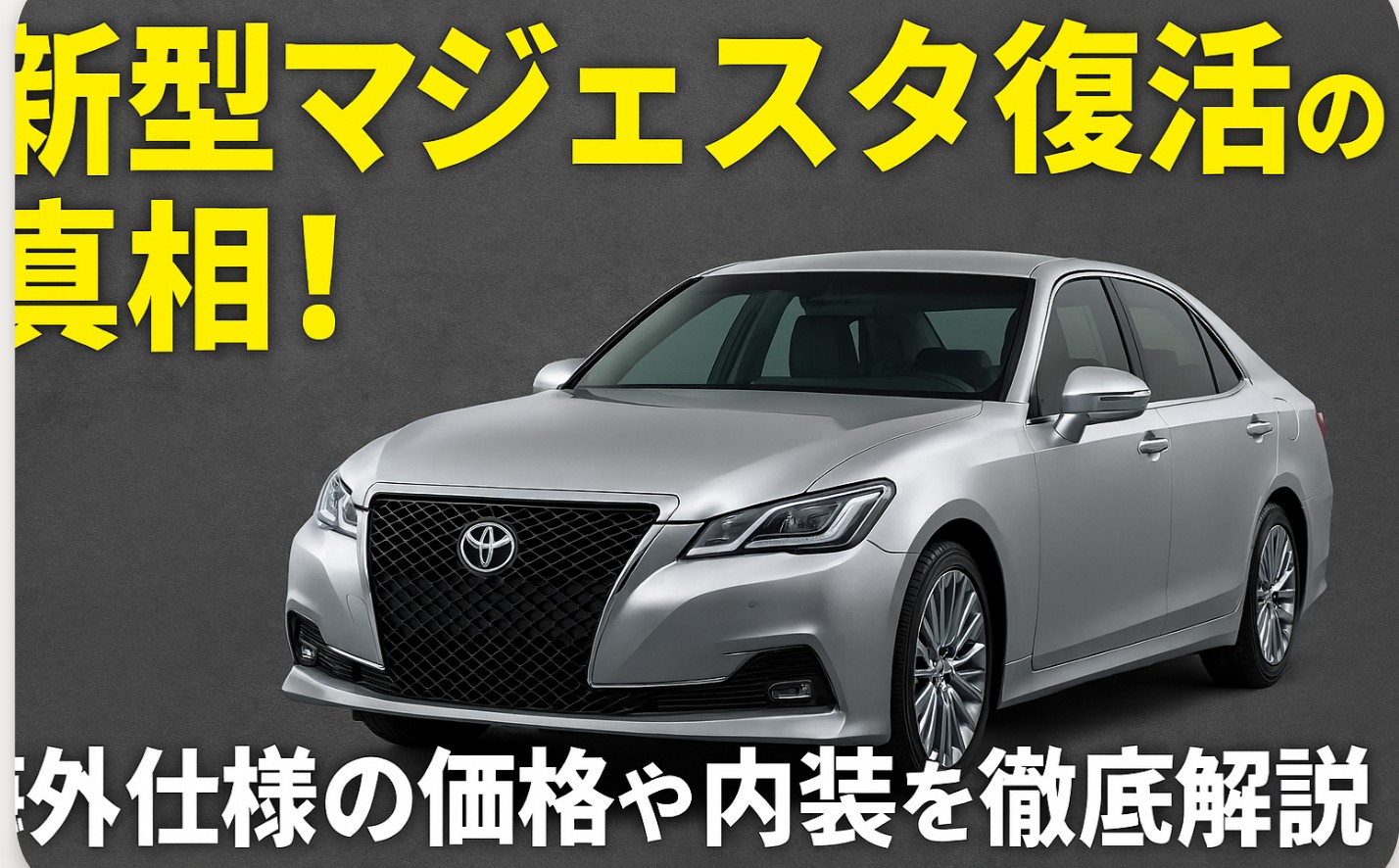 新型マジェスタ復活の真相！海外仕様の価格や内装を徹底解説
