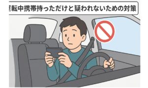 運転中携帯持っただけと疑われないための対策