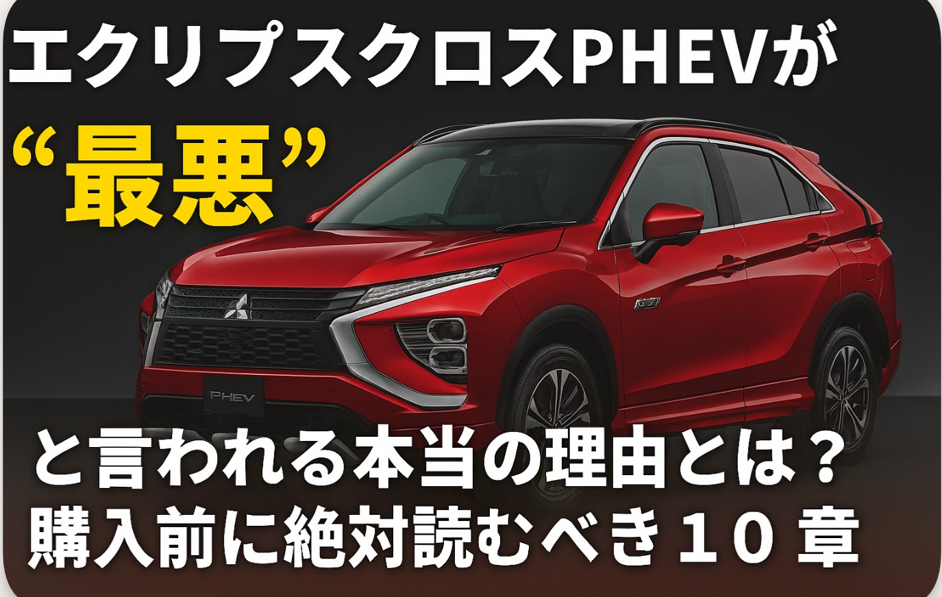 エクリプスクロスPHEVが“最悪”と言われる本当の理由とは?購入前に絶対読むべき10章