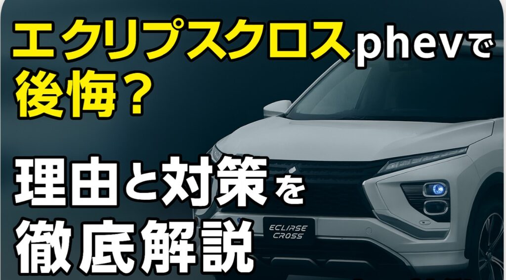エクリプスクロスphevで後悔?理由と対策を徹底解説