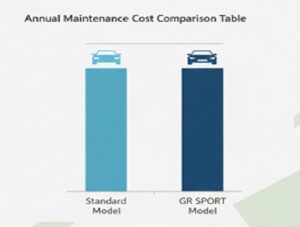 カローラクロス 2025 維持費比較 標準モデルとGR SPORT