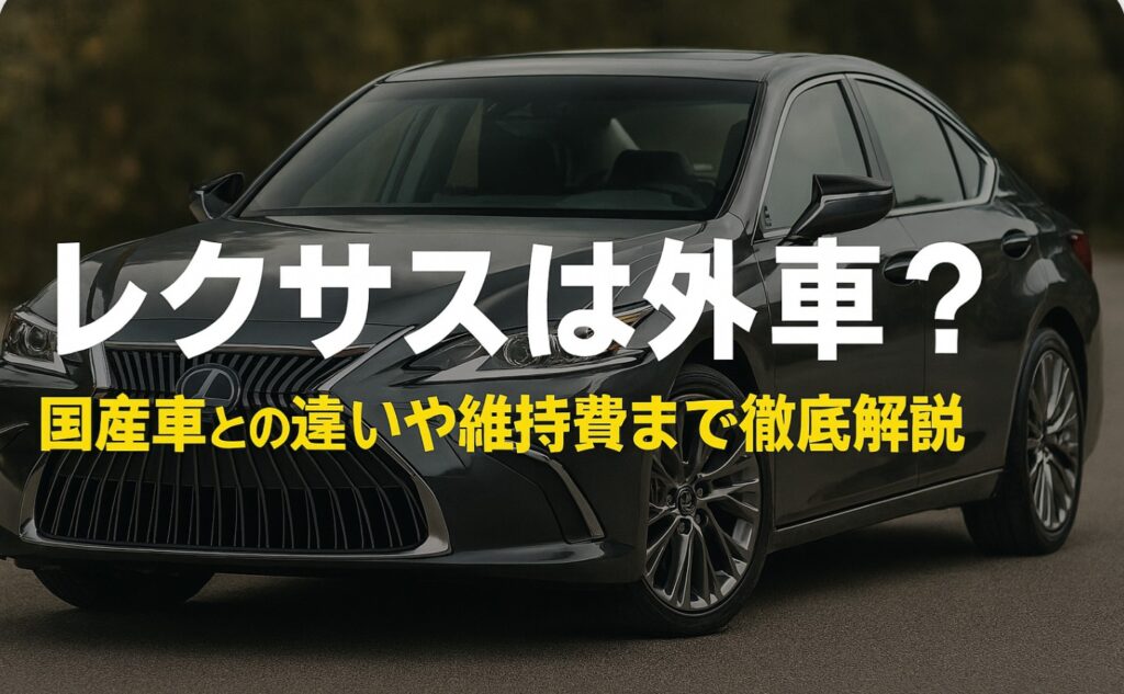 レクサスは外車?国産車との違いや維持費まで徹底解説