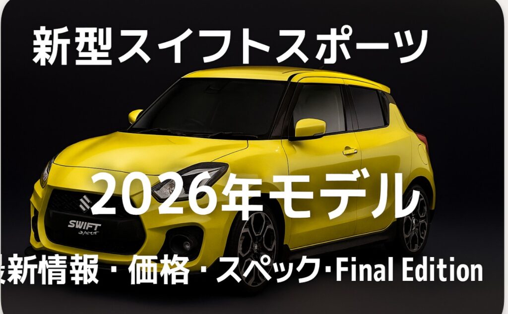 新型スイフトスポーツ｜2026年モデル最新情報・価格・スペック・Final Edition