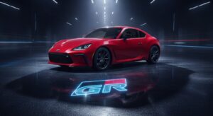 GRブランドと新型GR86のシルエット。市場への影響を象徴