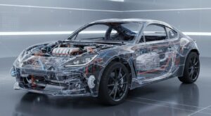 新型GR86のFRプラットフォーム構造図