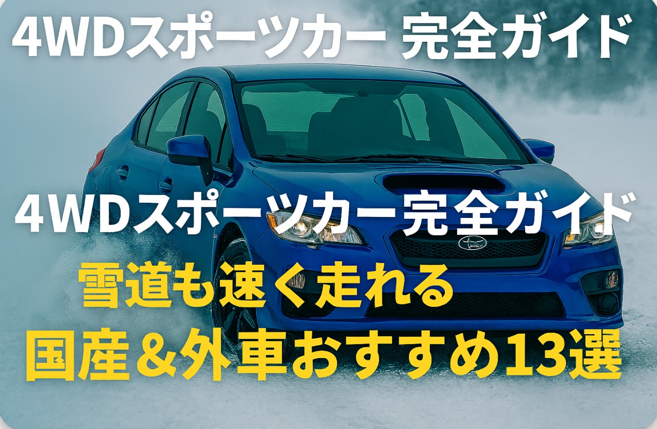 4WDスポーツカー完全ガイド｜雪道も速く走れる国産＆外車おすすめ13選