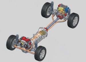 4WD（AWD）スポーツカーの基礎構造と制御方式