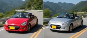 コペン ATとMTの比較走行シーン