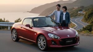 スズキ カプチーノ生産終了時のカタログ画像。軽スポーツ終焉の時代を象徴。