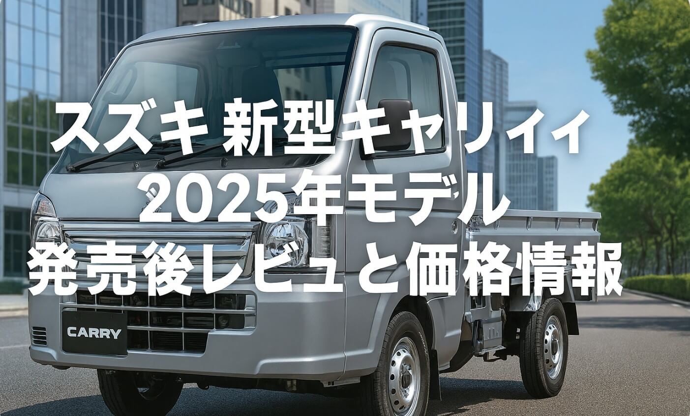 スズキ 新型キャリイ2025年モデル|発売後レビューと価格情報