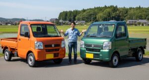 スズキ 新型キャリイ 2025年モデルの新色デザイン比較