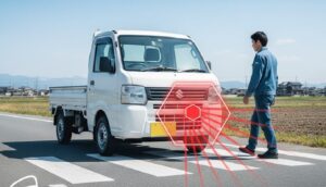 スズキ 新型キャリイ 安全装備 スズキセーフティサポート作動シーン