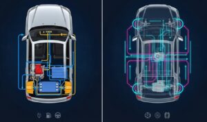 パジェロ #新型 2025 PHEV パワートレイン構造図