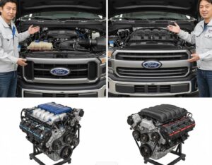 フォードF-150 EcoBoost V6とV8エンジンの性能比較と内部構造