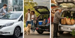 日産ノートが向く人・不向きな人を示す生活シーンのイメージ