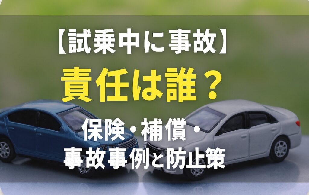 【試乗中に事故】責任は誰？保険・補償・事故事例と防止策を徹底解説