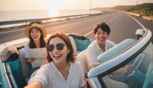 若者の車文化の再生を象徴する構図