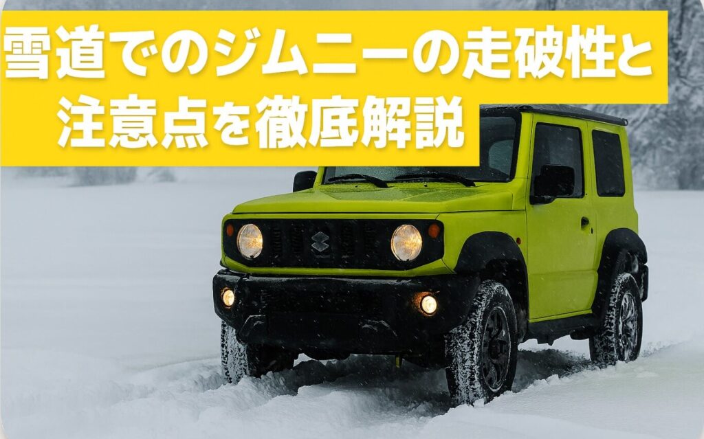 雪道でのジムニーの走破性と注意点を徹底解説【完全版】