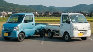 新車と中古のスズキキャリイの比較写真