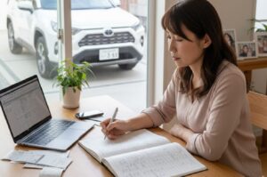 スズキの4人乗り軽トラの維持費を計算するイメージ