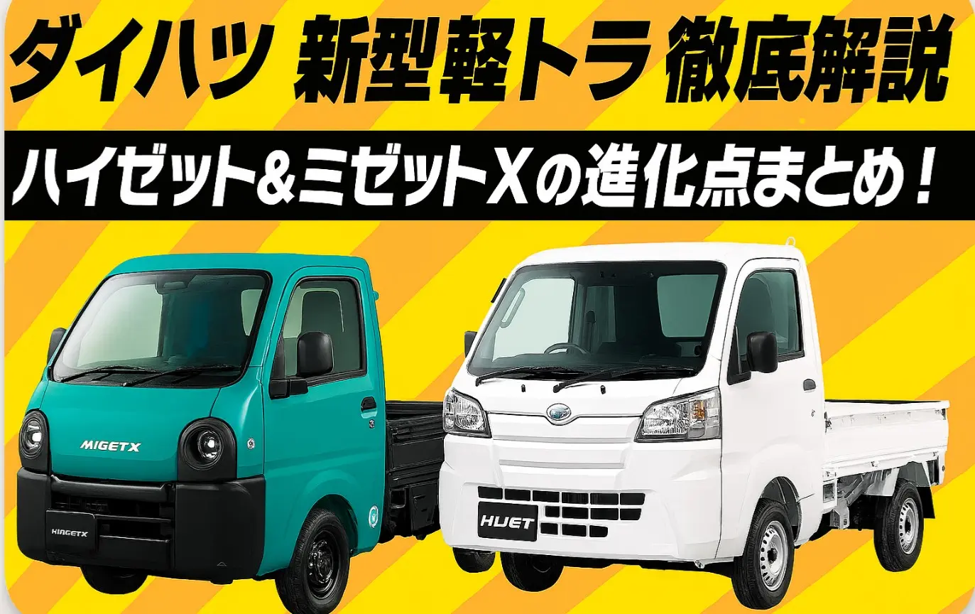 ダイハツ新型軽トラ徹底解説|ハイゼット&ミゼットXの進化点まとめ