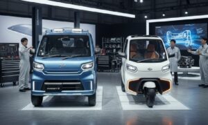 ダイハツ新型軽トラ2025 ハイゼットトラックとミゼットXの外観比較 正面画像