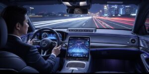 ベンツSクラス新型の内装と外装デザイン。アンビエントライトが彩る高級空間