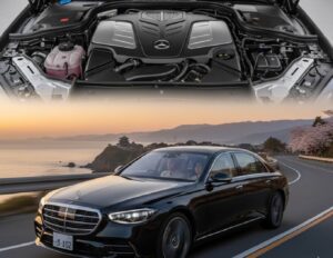 ベンツSクラス新型S580のV8エンジンとEアクティブボディコントロールの走行性能