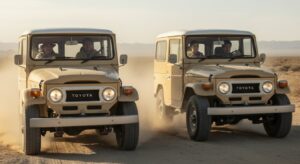 ランドクルーザーFJとFJ40型の比較。伝統と現代の融合デザイン