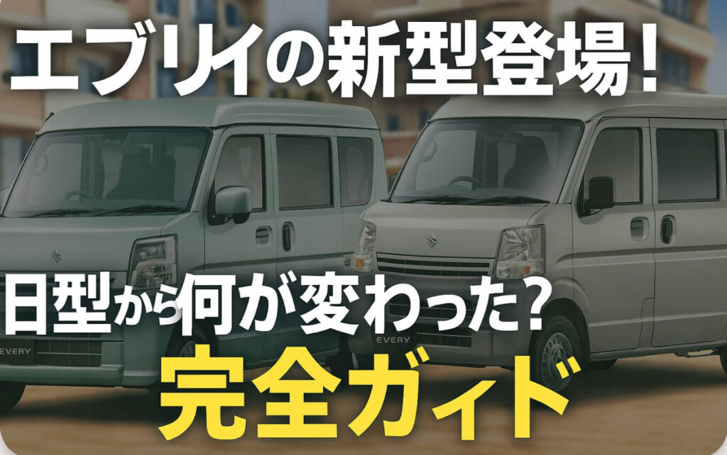 エブリイの新型登場！旧型から何が変わった？完全ガイド