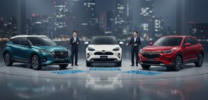 日産キックス新型日本発売モデルの価格予想とライバル車比較。ヤリスクロスやヴェゼルとの性能差を解説。