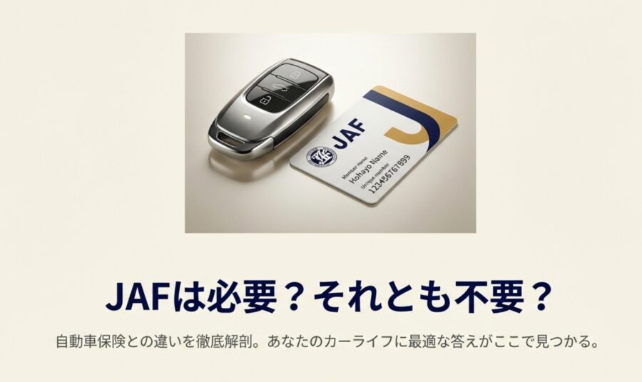 JAFに入るべきかの正解は？保険との違いやメリットを徹底比較