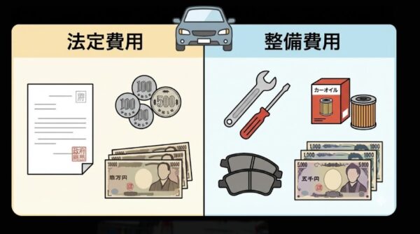 法定費用と整備費用の相場内訳