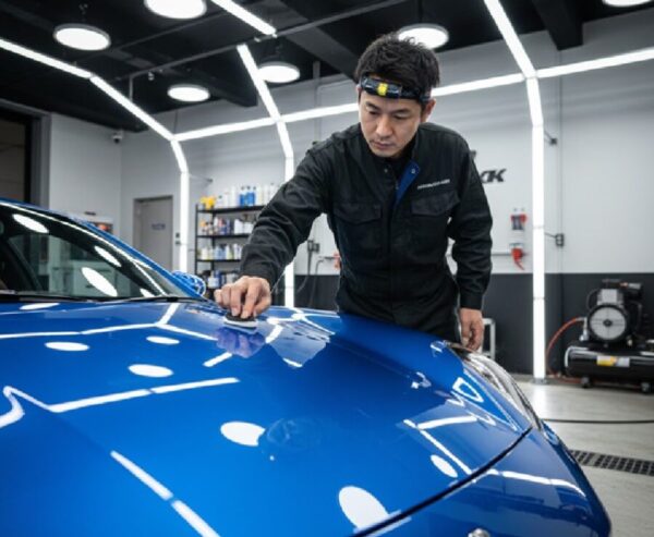 濃紺の車は傷が目立つためコーティングがおすすめ