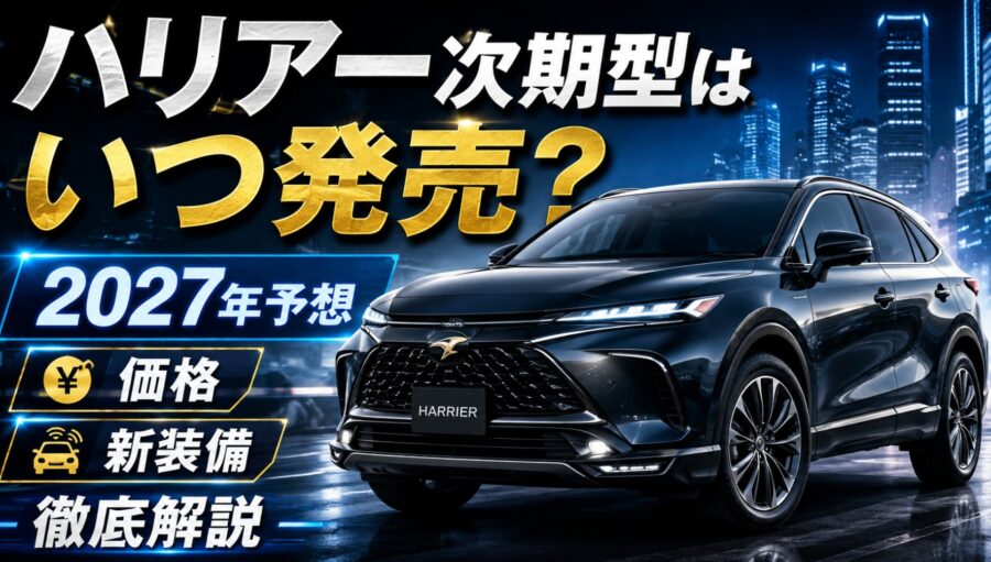 ハリアー次期型はいつ発売？2027年予想と価格・新装備を徹底解説