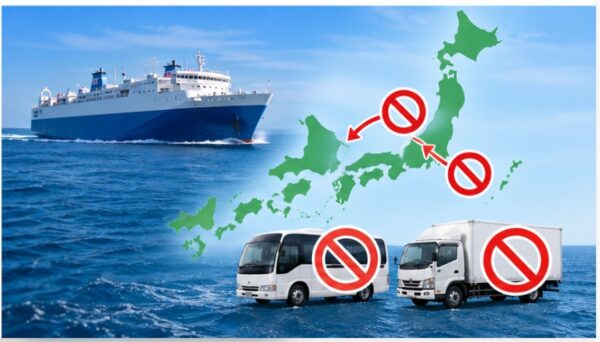 レンタカー店舗の前で、日本人女性がスーツ姿の男性スタッフに車の鍵を渡す様子。トヨタレンタカーの乗り捨て返却手続きのイメージ。